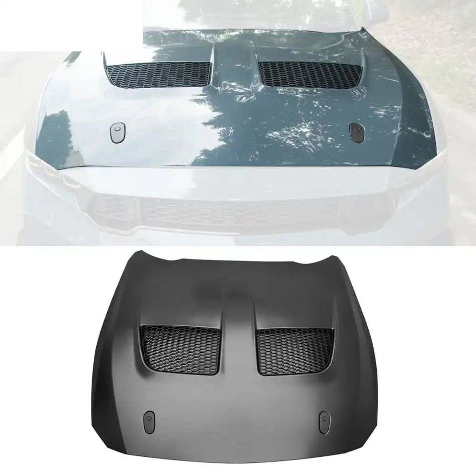 2024-2026 Ford Mustang Front Engine Hood GTD Style Aluminum Bonnet