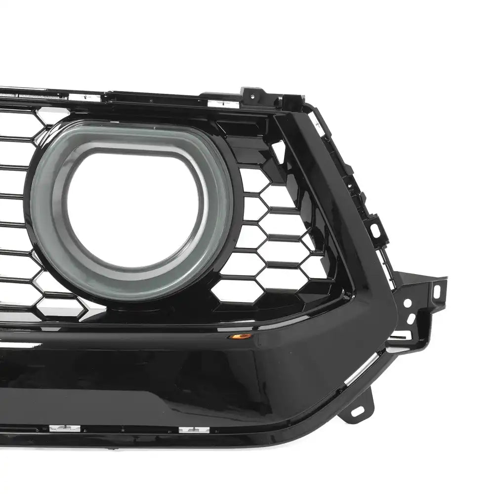 2024-2026 Ford Mustang Front Upper LED Grille Gloss Black ABS V1 Style