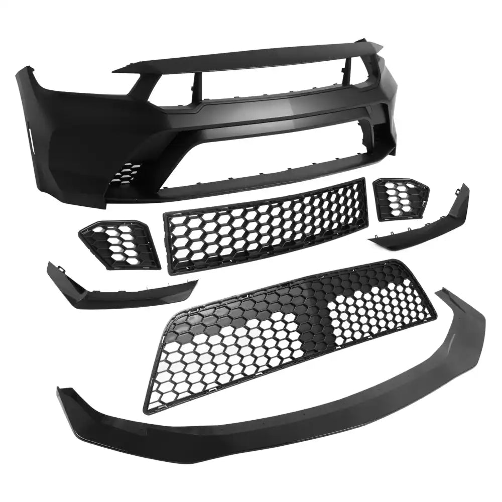 2024-2026 Ford Mustang GTD Style Front Bumper Cover w/ Gloss Black Lip