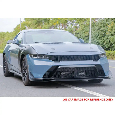 2024-2026 Ford Mustang GTD Style Front Bumper Cover w/ Matte Black Lip