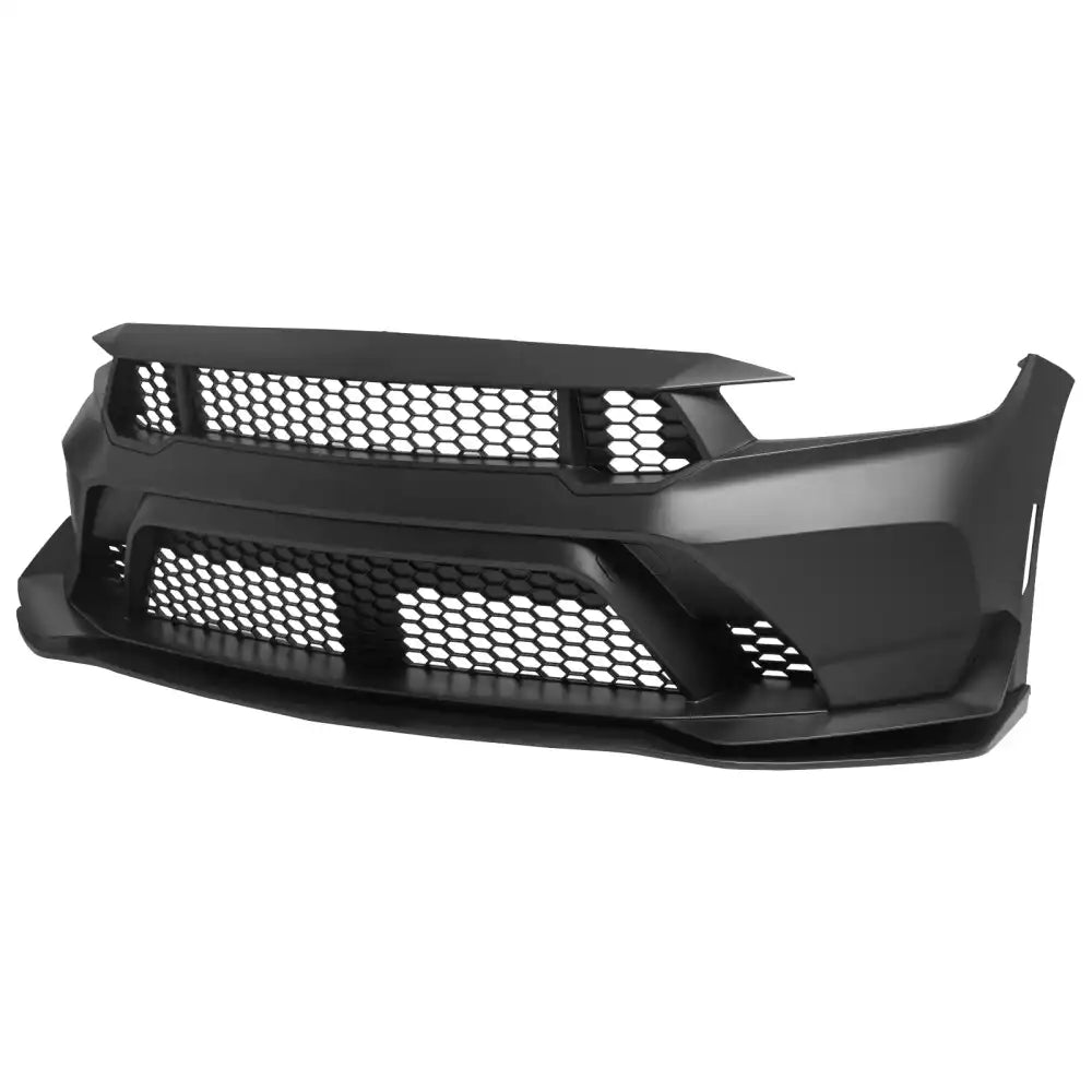 2024-2026 Ford Mustang GTD Style Front Bumper Cover w/ Matte Black Lip