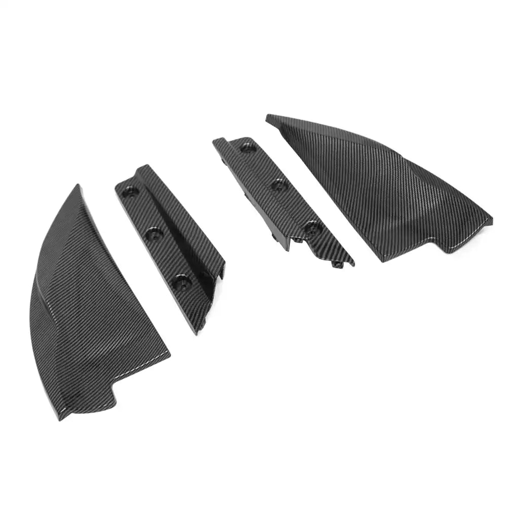 2024-2026 Tesla Model 3 5PCS Rear Bumper Lip Diffuser W/LED Light Lower Valance Exterior Auto Parts Painted Carbon