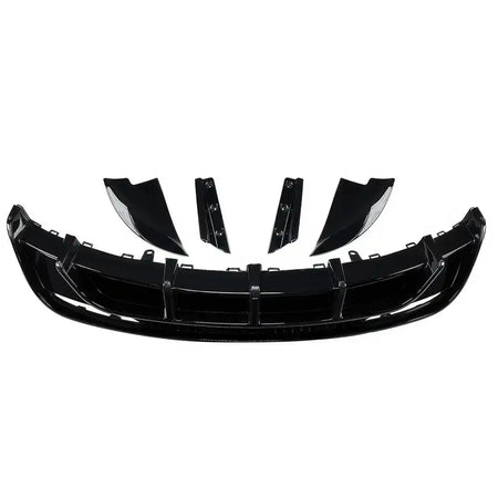 2024-2026 Tesla Model 3 5PCS Rear Bumper Lip Diffuser W/LED Light Lower Valance Exterior Auto Parts Painted Gloss Black