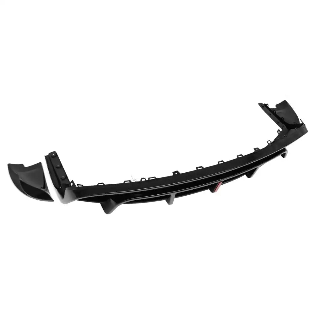 2024-2026 Tesla Model 3 5PCS Rear Bumper Lip Diffuser W/LED Light Lower Valance Exterior Auto Parts Painted Gloss Black