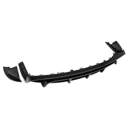 2024-2026 Tesla Model 3 5PCS Rear Bumper Lip Diffuser W/LED Light Lower Valance Exterior Auto Parts Painted Gloss Black