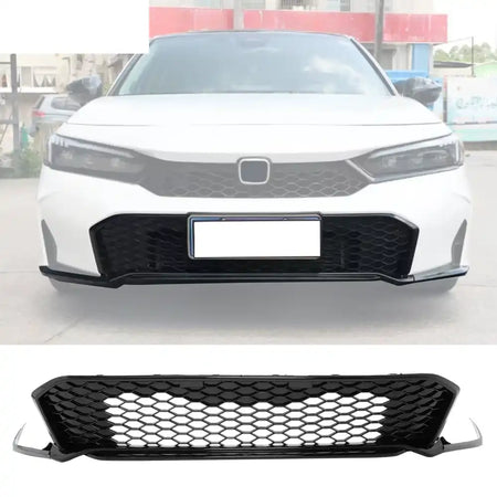 2025-2026 Honda Civic Gloss Black Type R Front Lower Upper Grilles ABS Gloss Black