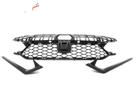 2025-2026 Honda Civic Gloss Black Type R Front Lower Upper Grilles ABS Gloss Black