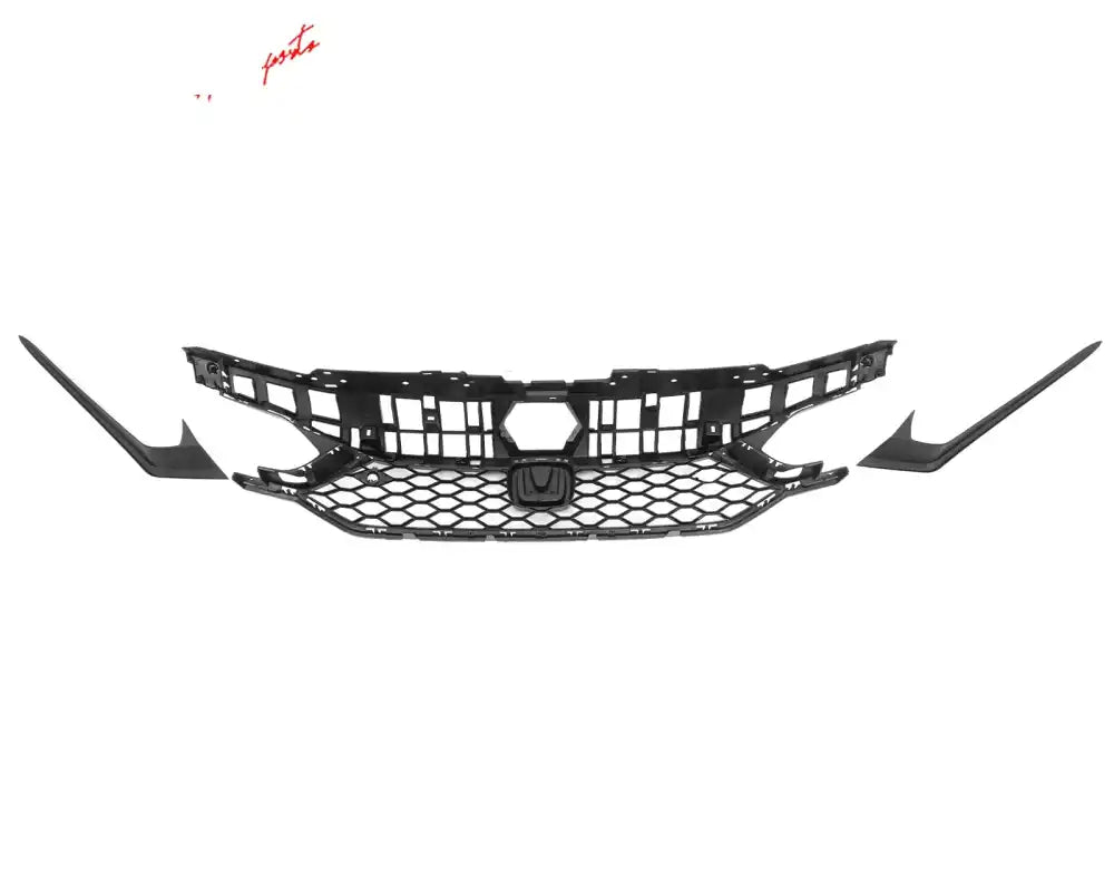 2025-2026 Honda Civic Gloss Black Type R Front Lower Upper Grilles ABS Gloss Black
