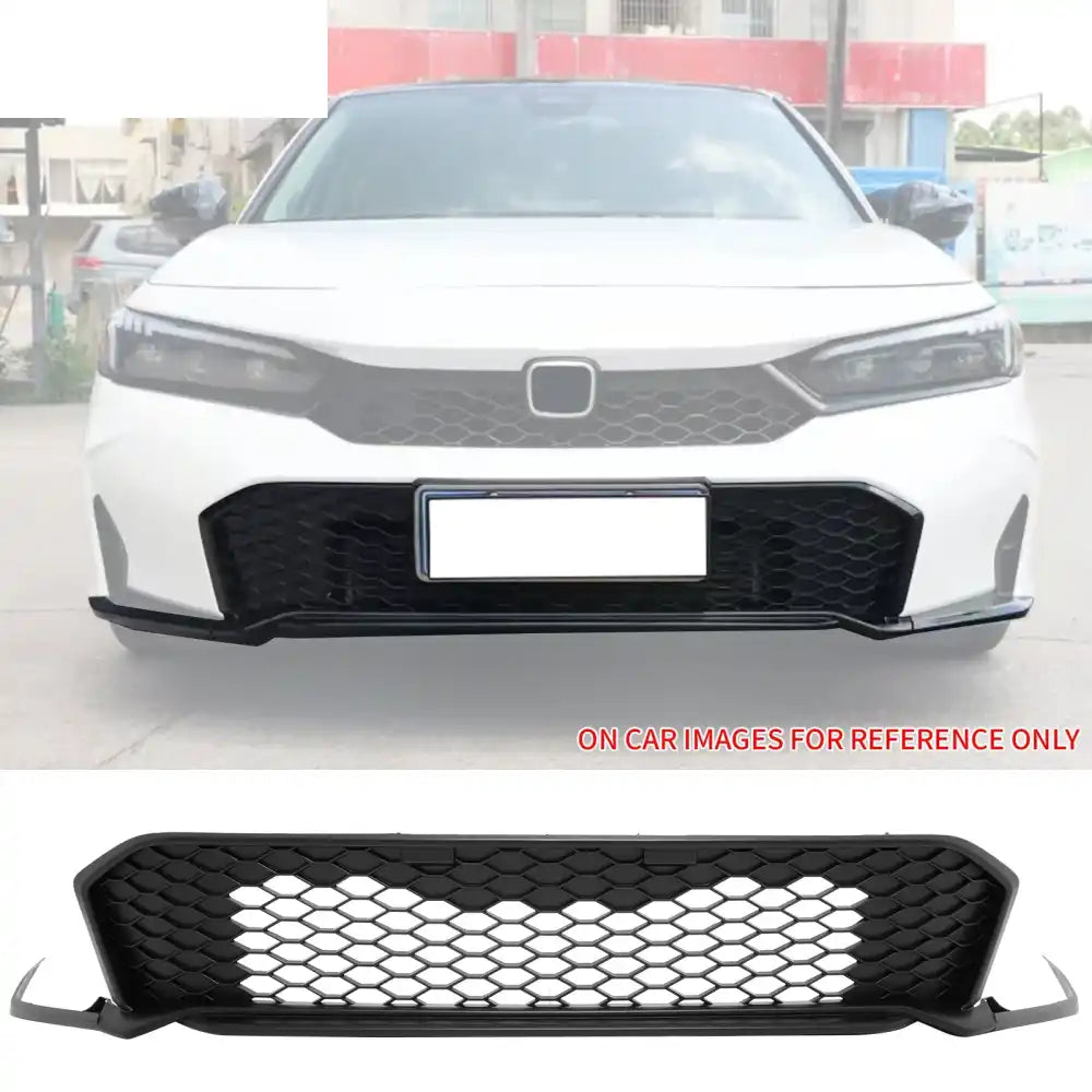 2025-2026 Honda Civic Matte Black Type R Front Lower Upper Grilles ABS Matte Black