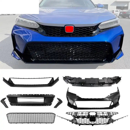 2025-2026 Honda Civic Type R Style Front Bumper Conversion w/ Grilles