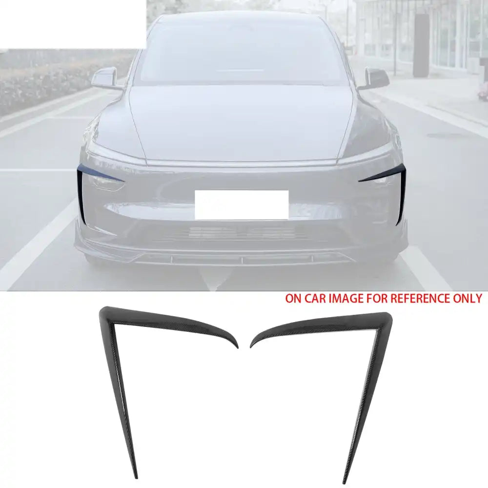 2025-2026 Tesla Model Y Juniper Fog Light Eyelid Carbon Fiber Print Trim