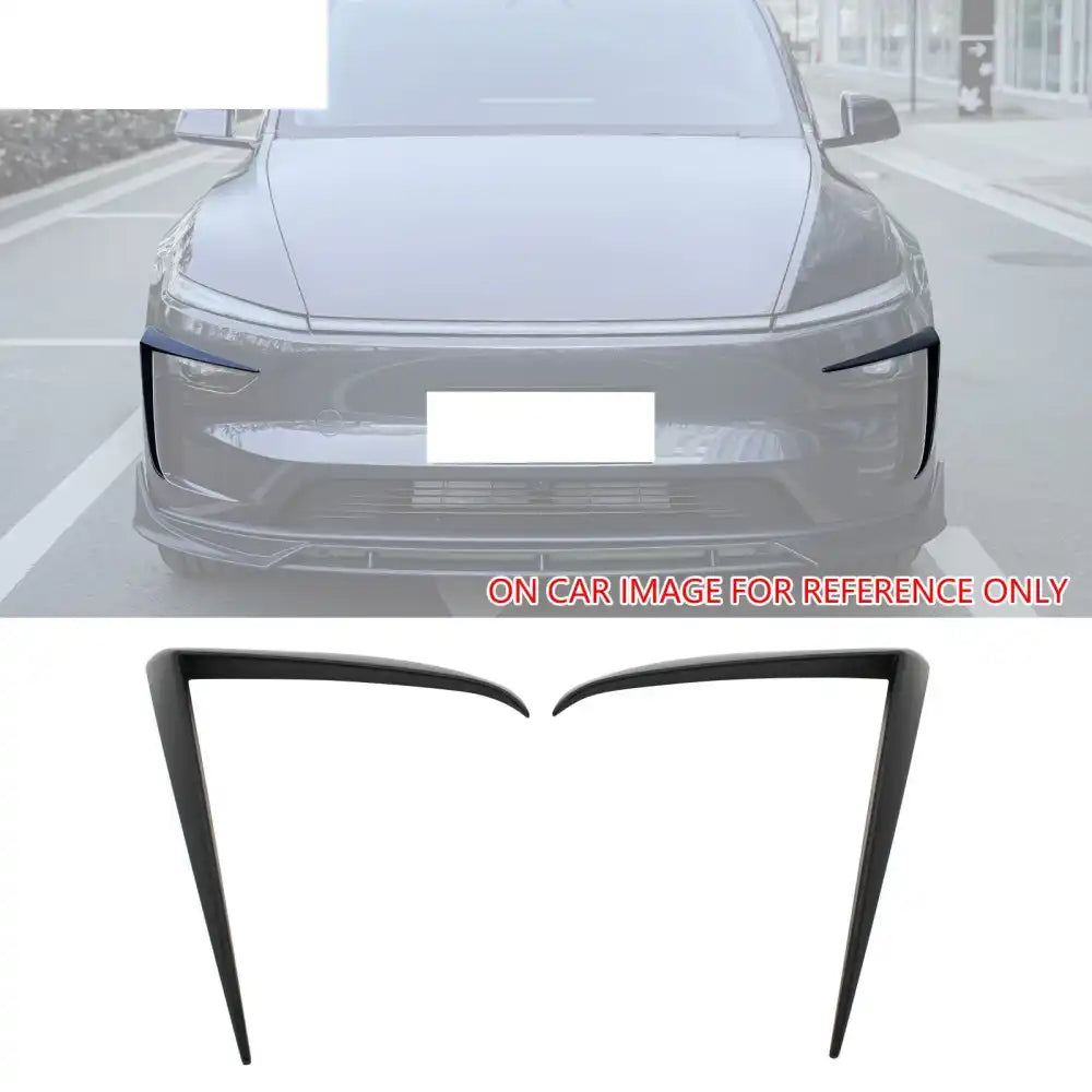 2025-2026 Tesla Model Y Juniper Fog Light Eyelid Trim Matte Black Frame
