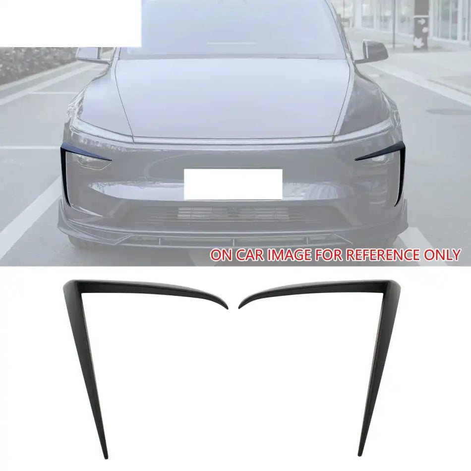 2025-2026 Tesla Model Y Juniper Fog Light Eyelid Trim Matte Black Frame