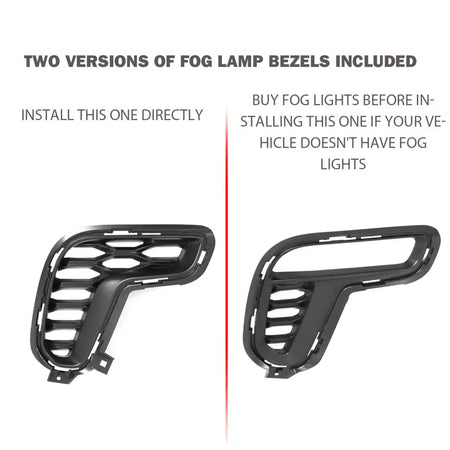 21-24 Dodge Durango Front Rear Bumper Cover Hellcat Style V1 Diffuser