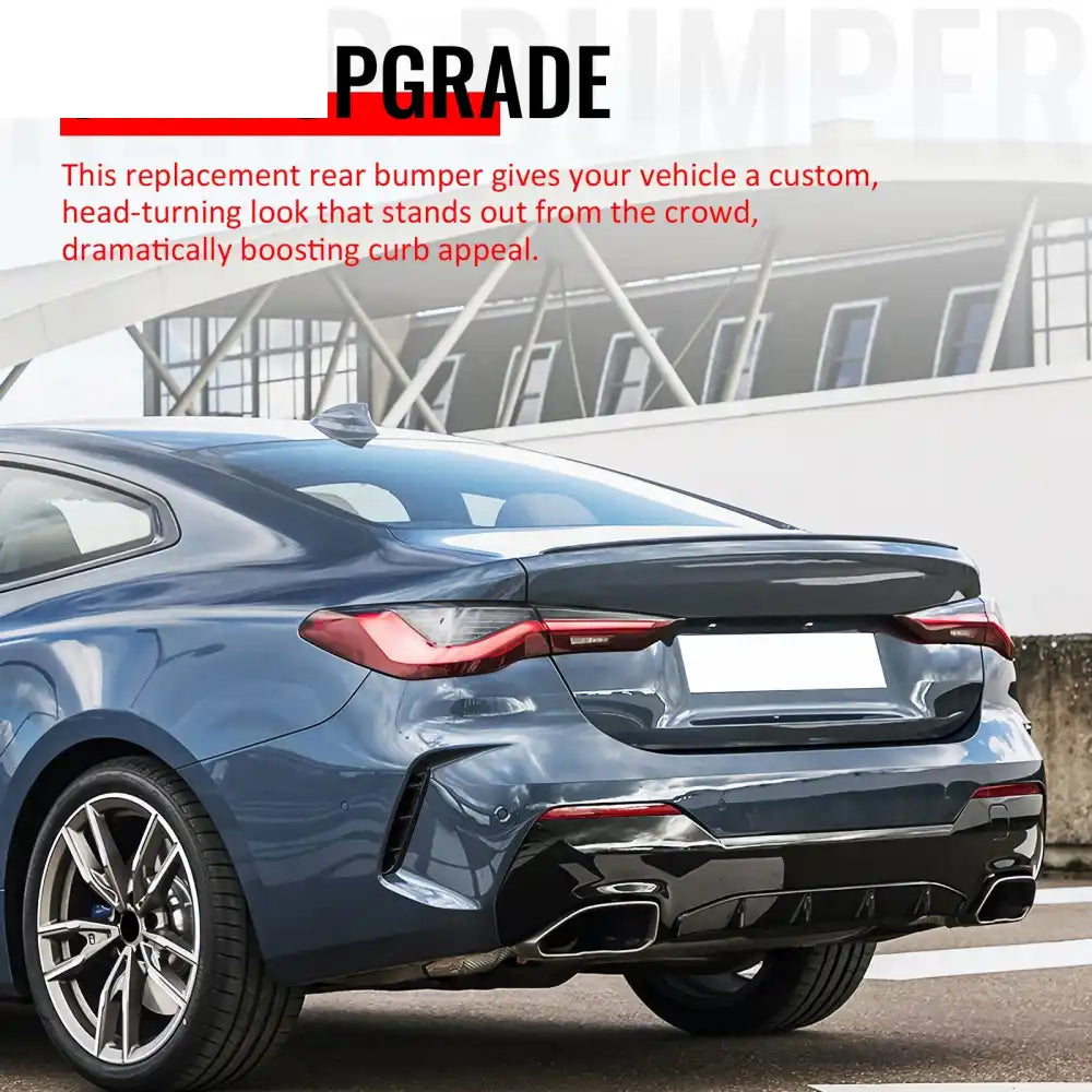 21-25 BMW G22 G23 430i/M440i Rear Bumper M440i Style Cover w/ Diffuser