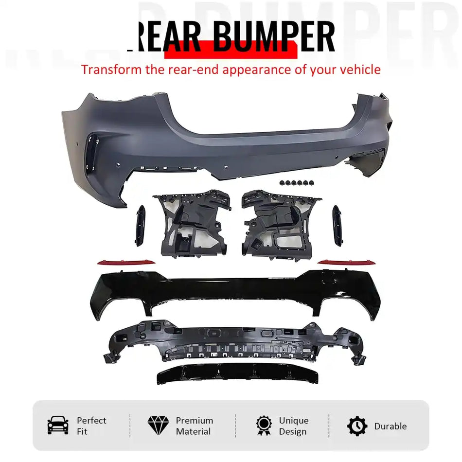 21-25 BMW G22 G23 430i/M440i Rear Bumper M440i Style Cover w/ Diffuser