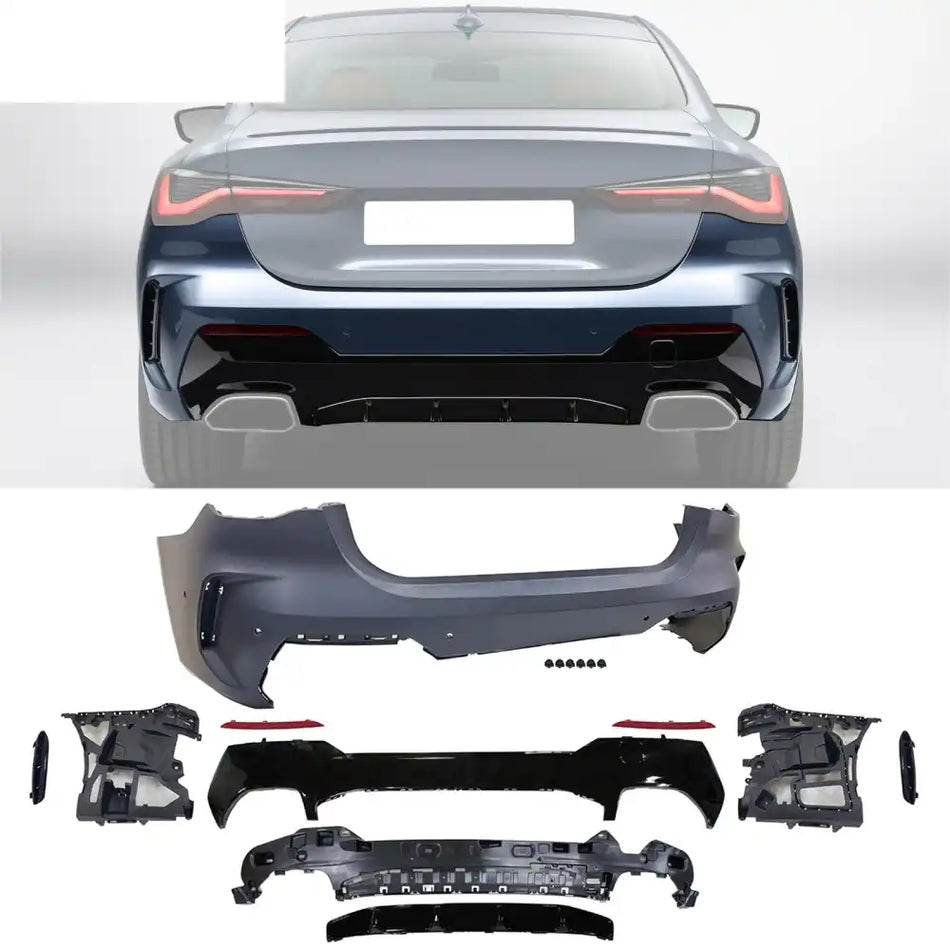 21-25 BMW G22 G23 430i/M440i Rear Bumper M440i Style Cover w/ Diffuser