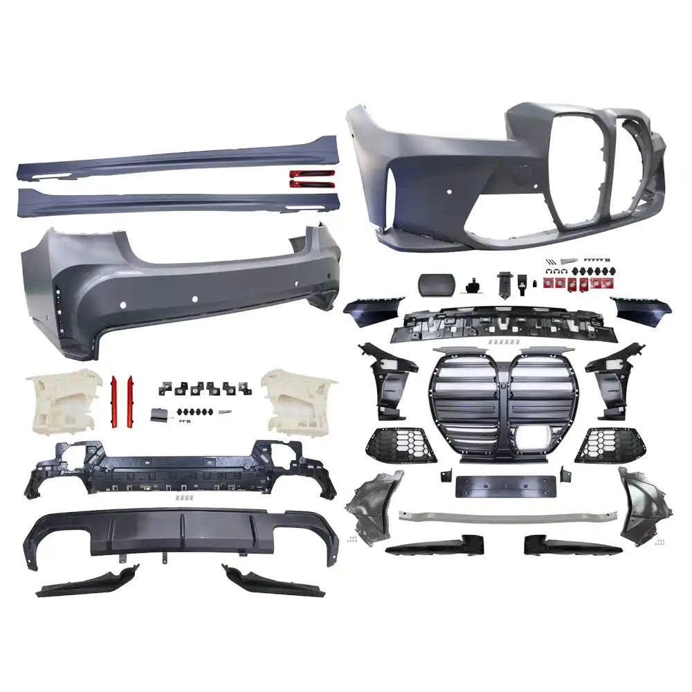 23-26 G20 M340i Front Rear Bumper + Ambient Light Side Skirt(M3 Style)