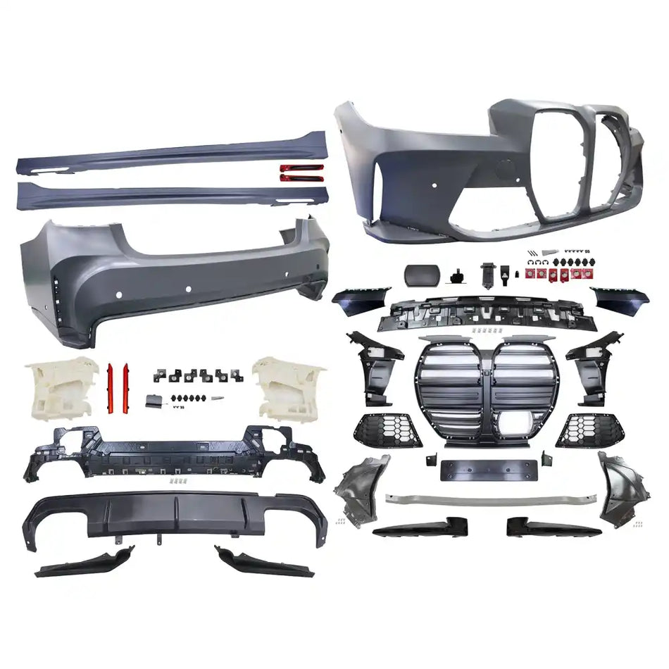 23-26 G20 M340i Front Rear Bumper + Ambient Light Side Skirt(M3 Style)