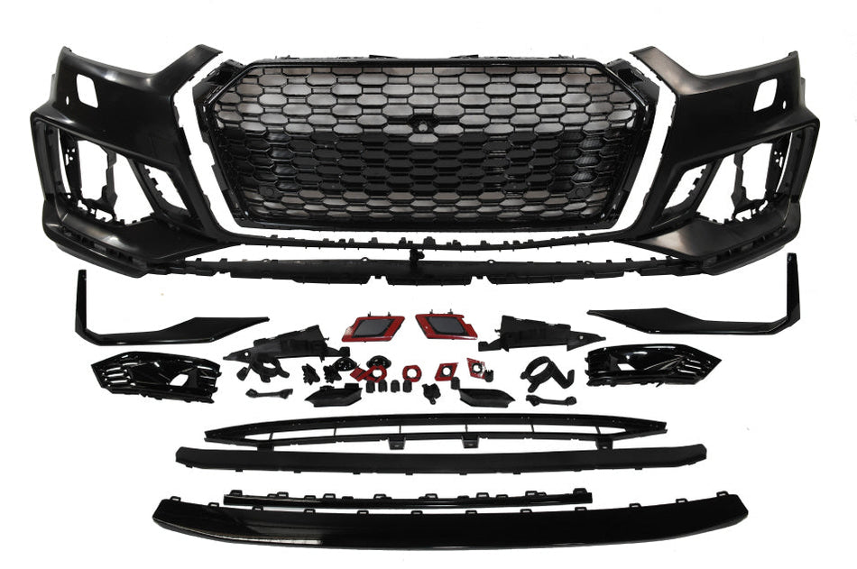 2017-2019 Audi A5 B9 RS5 Style Front Bumper W/ Black Front Grille