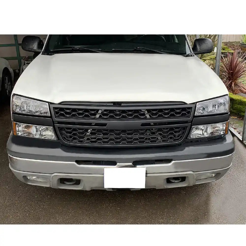 Car Grill for 2005-2007 Chevy Silverado 1500 2500HD 3500 Mesh Style Grille