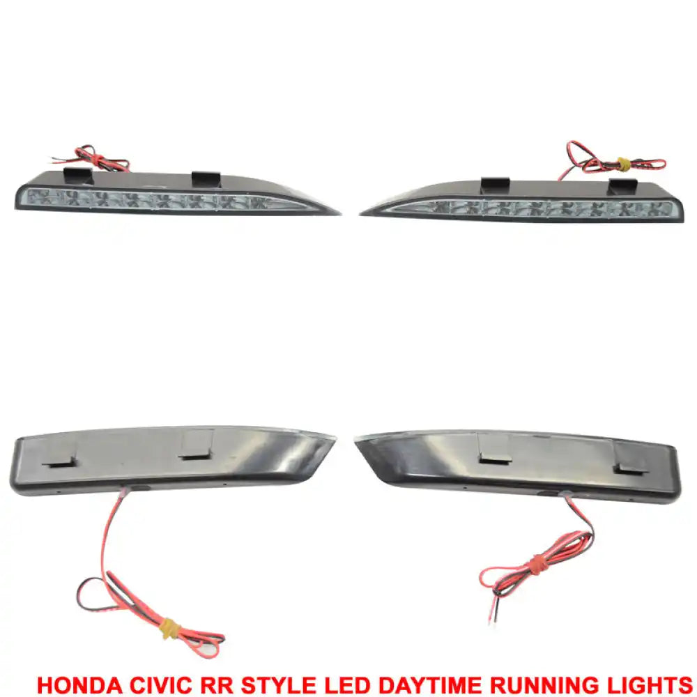 Fits 06-11 Civic Mugen RR Front Bumper & Daytime Running Fog Lamp