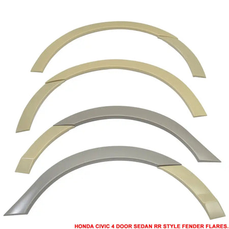 Fits 06-11 Civic Mugen RR Front Bumper + Fender Flare + LED DRL Lights