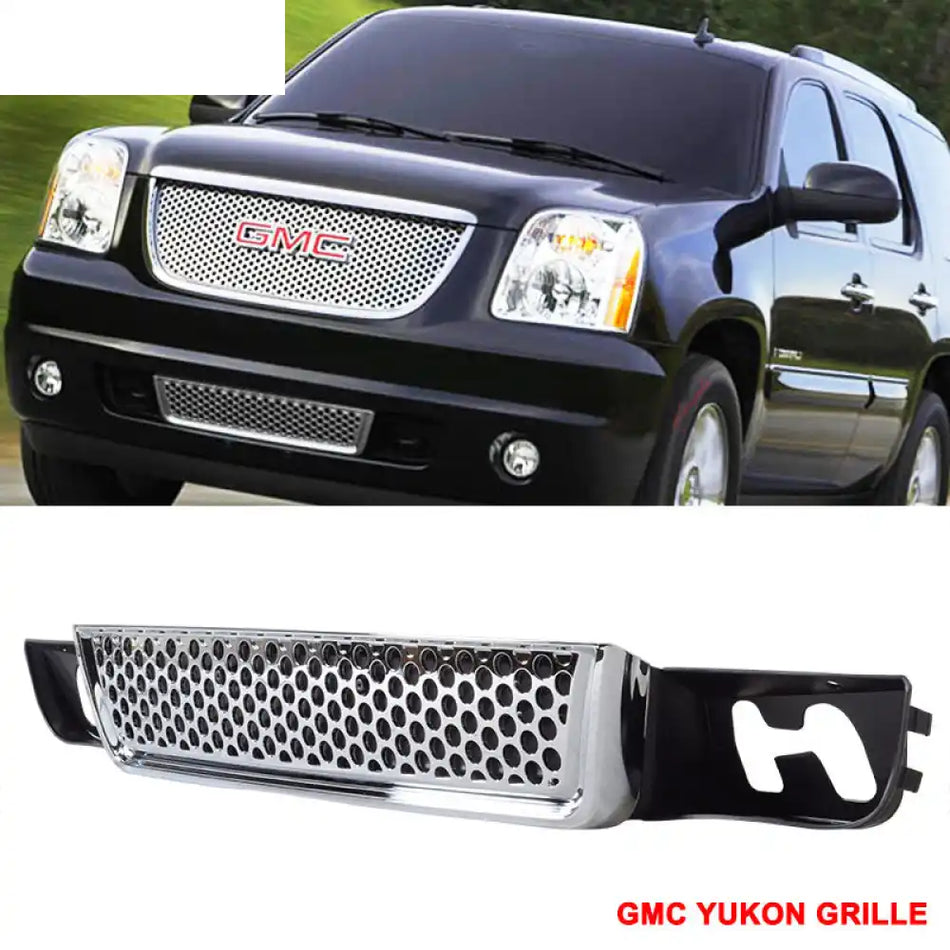 Fits 07-14 GMC Yukon /Yukon XL 1500 Denali Honeycomb Mesh Front Hood Lower Grille