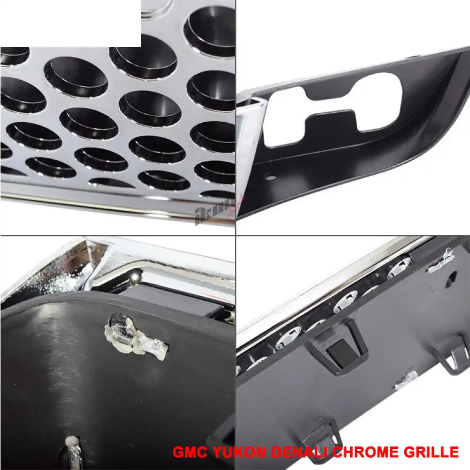 Fits 07-14 GMC Yukon /Yukon XL 1500 Denali Honeycomb Mesh Front Hood Lower Grille