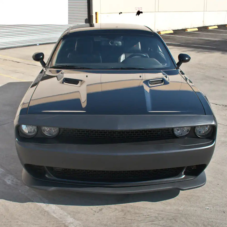 Fits 08-14 Challenger Front Bumper + Lip + Fender Flares + Headlights