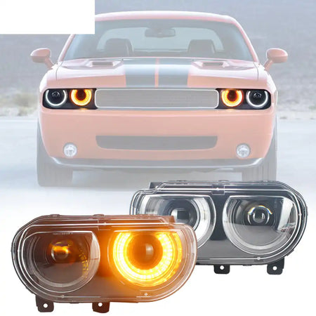 Fits 08-14 Dodge Challenger Front Bumper w/ Headlights - PP