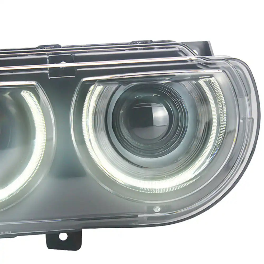 Fits 08-14 Dodge Challenger Headlights w/ Sequentail Dual Beam
