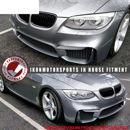 Fits 11-13 E92 LCI M4 Polypropylene Front Bumper Air Duct Mesh Grille