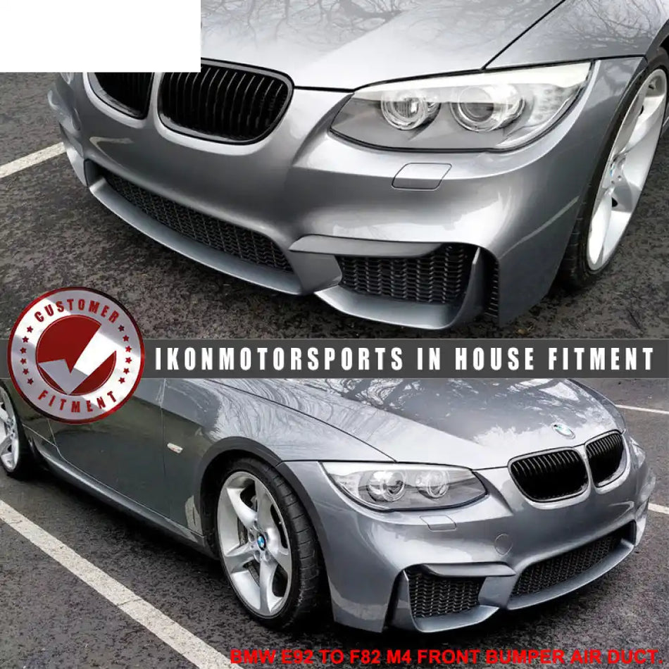 Fits 11-13 E92 LCI M4 Polypropylene Front Bumper Air Duct Mesh Grille