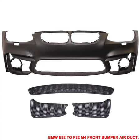Fits 11-13 E92 LCI M4 Polypropylene Front Bumper Air Duct Mesh Grille