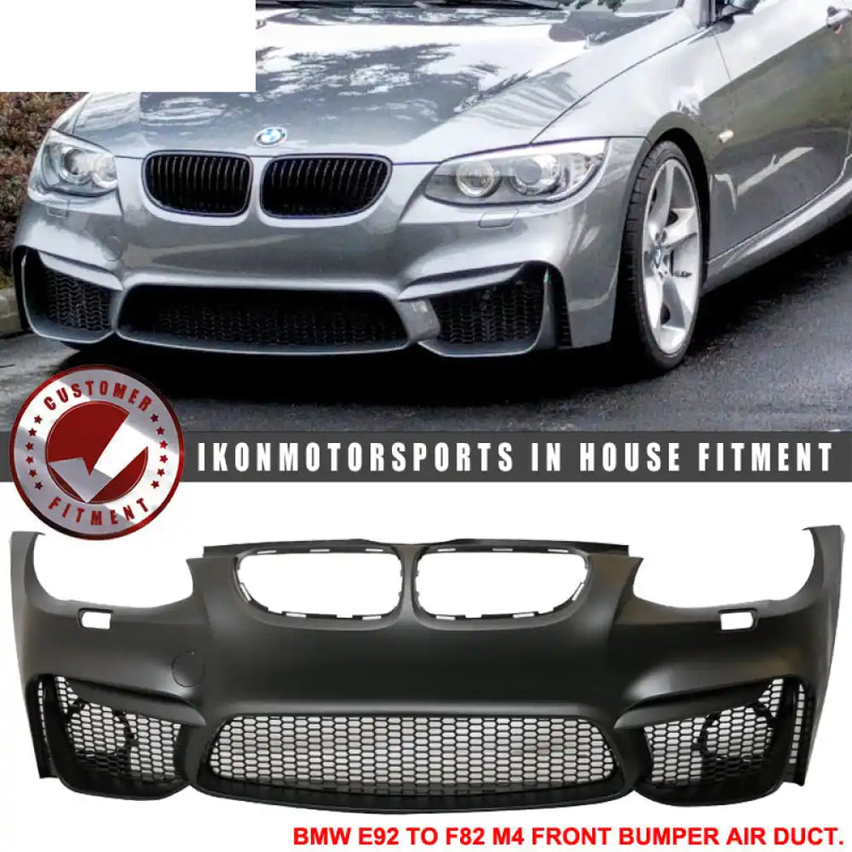Fits 11-13 E92 LCI M4 Polypropylene Front Bumper Air Duct Mesh Grille