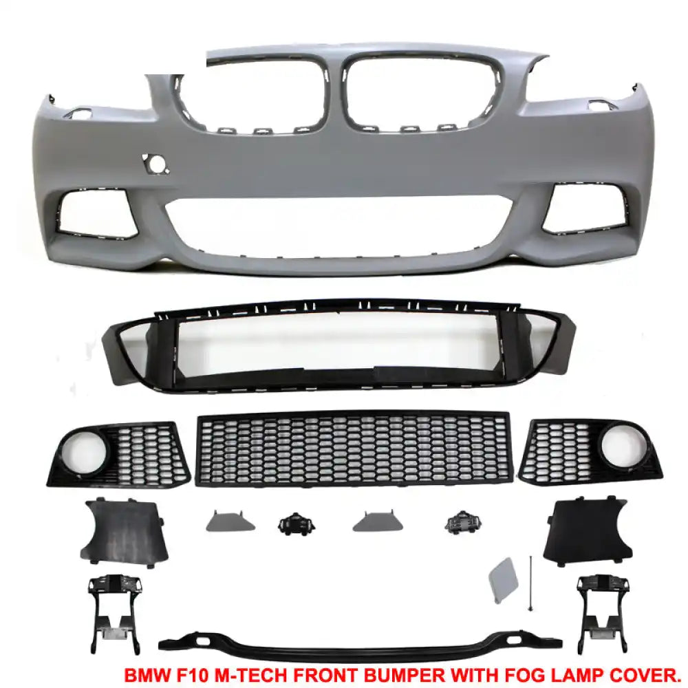 Fits 11-16 5-Series F10 M-T Msport Front Bumper Fog Cover Conversion