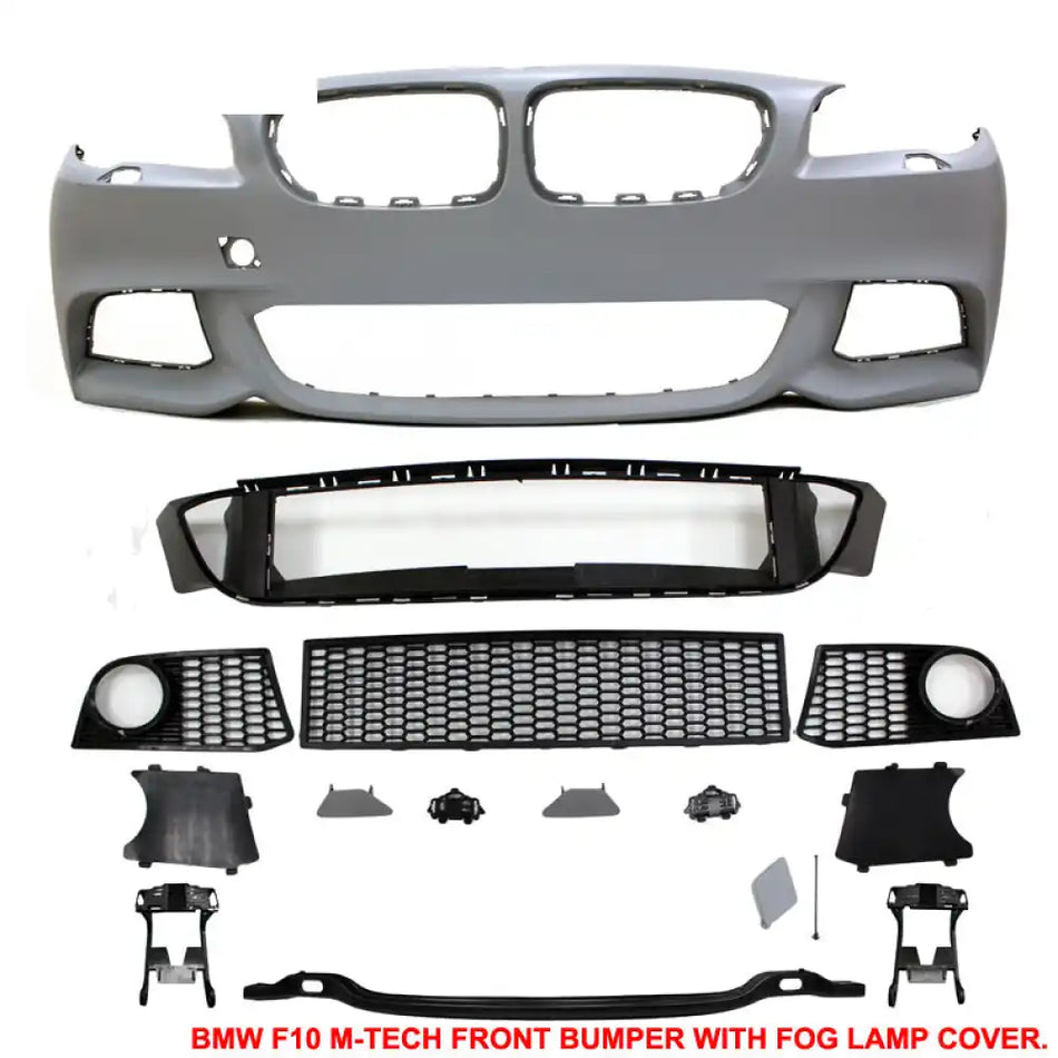 Fits 11-16 5-Series F10 M-T Msport Front Bumper Fog Cover Conversion