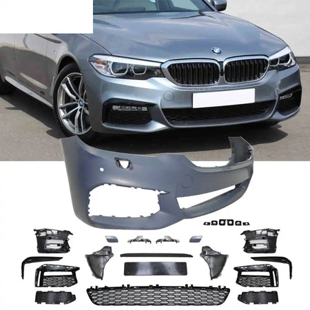 Fits 17-20 BMW G30 MT Front Bumper Fog Cover Grille - PP