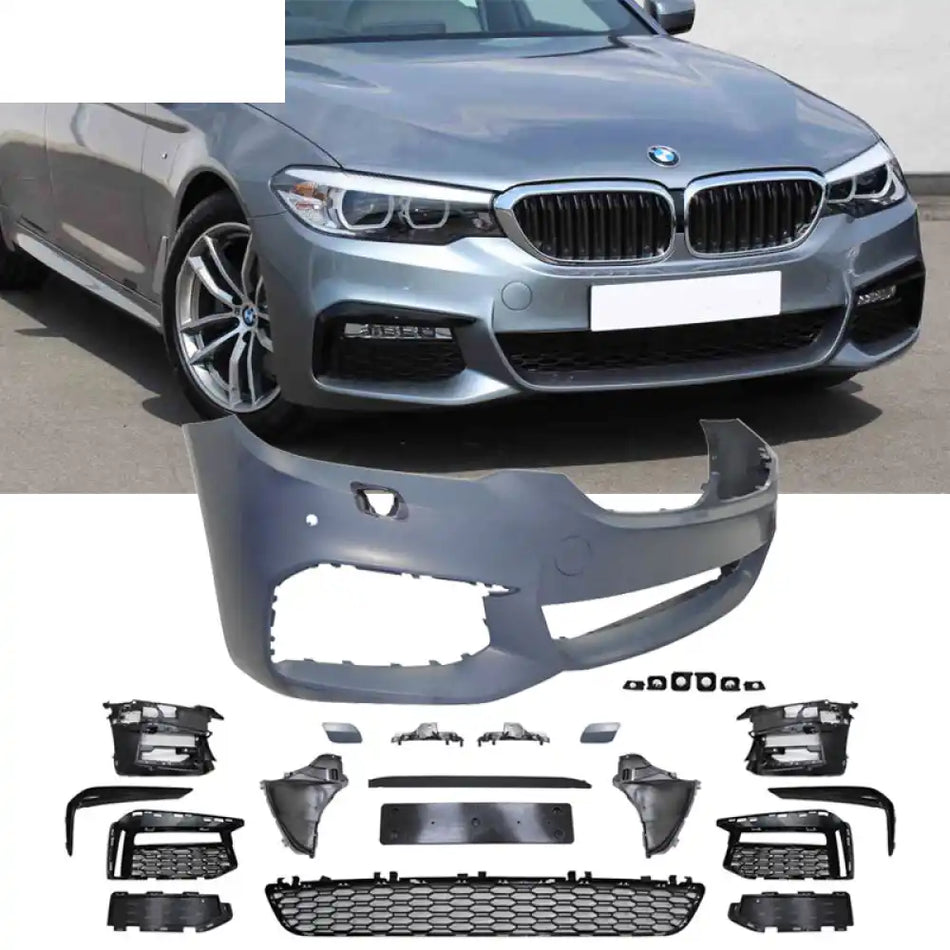 Fits 17-20 BMW G30 MT MP Front Bumper Lip Cover Grille - PP