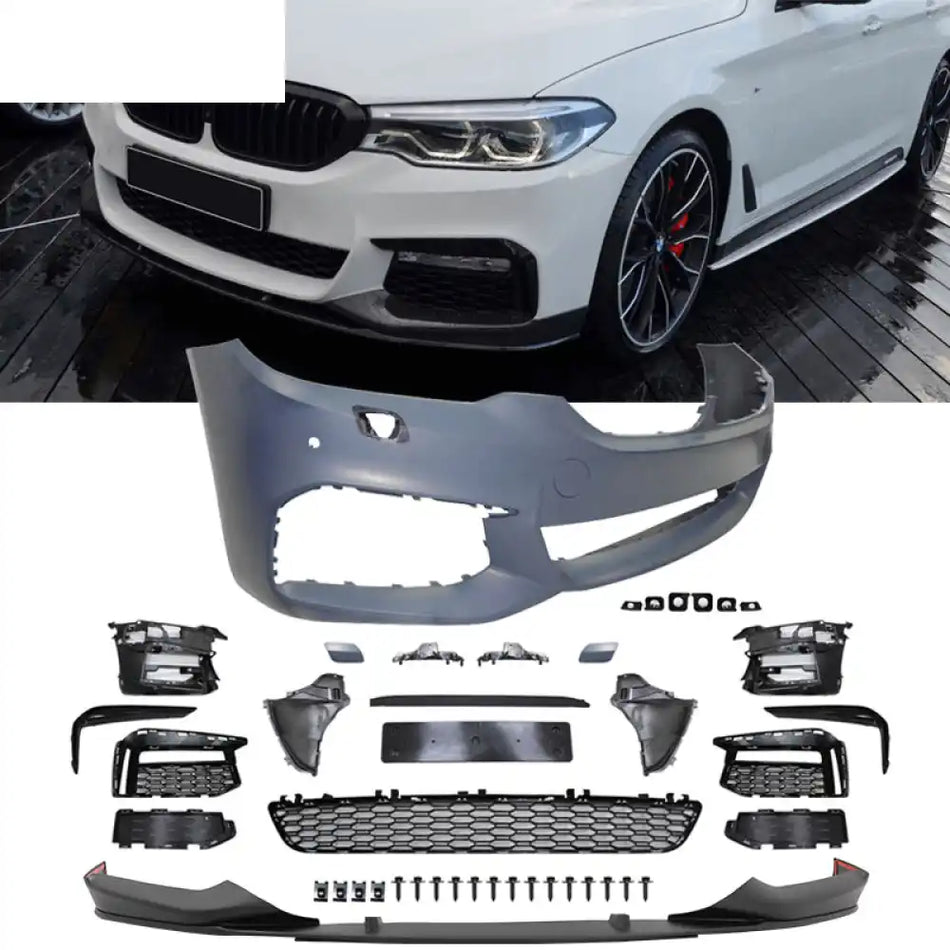 Fits 17-20 BMW G30 MT MP Front Bumper Lip Cover Grille - PP