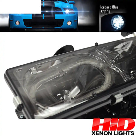 Fits 92-94 Blazer Smoked Lens Headlights Corner LED Bumper Light 8Pc