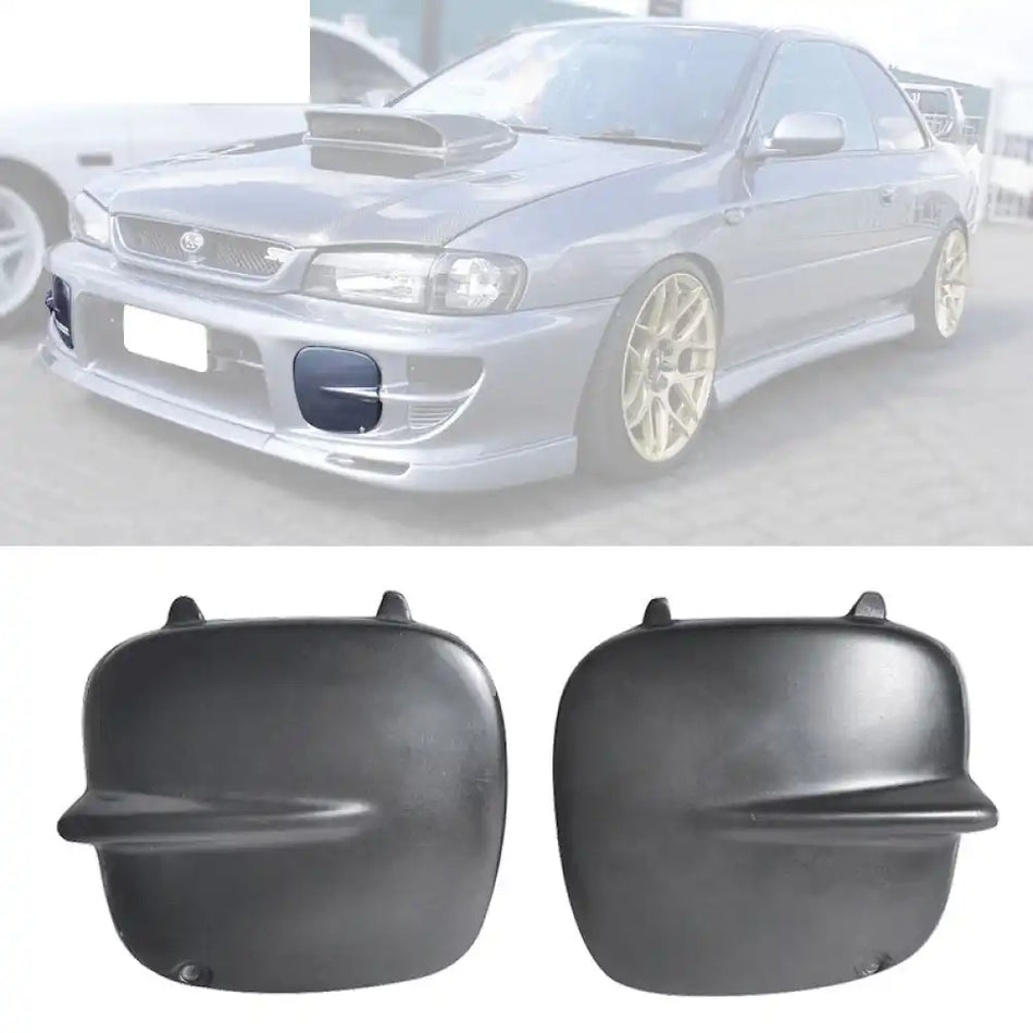 Fits 97-01 Subaru Impreza GC8 Fog Lights Cover Black