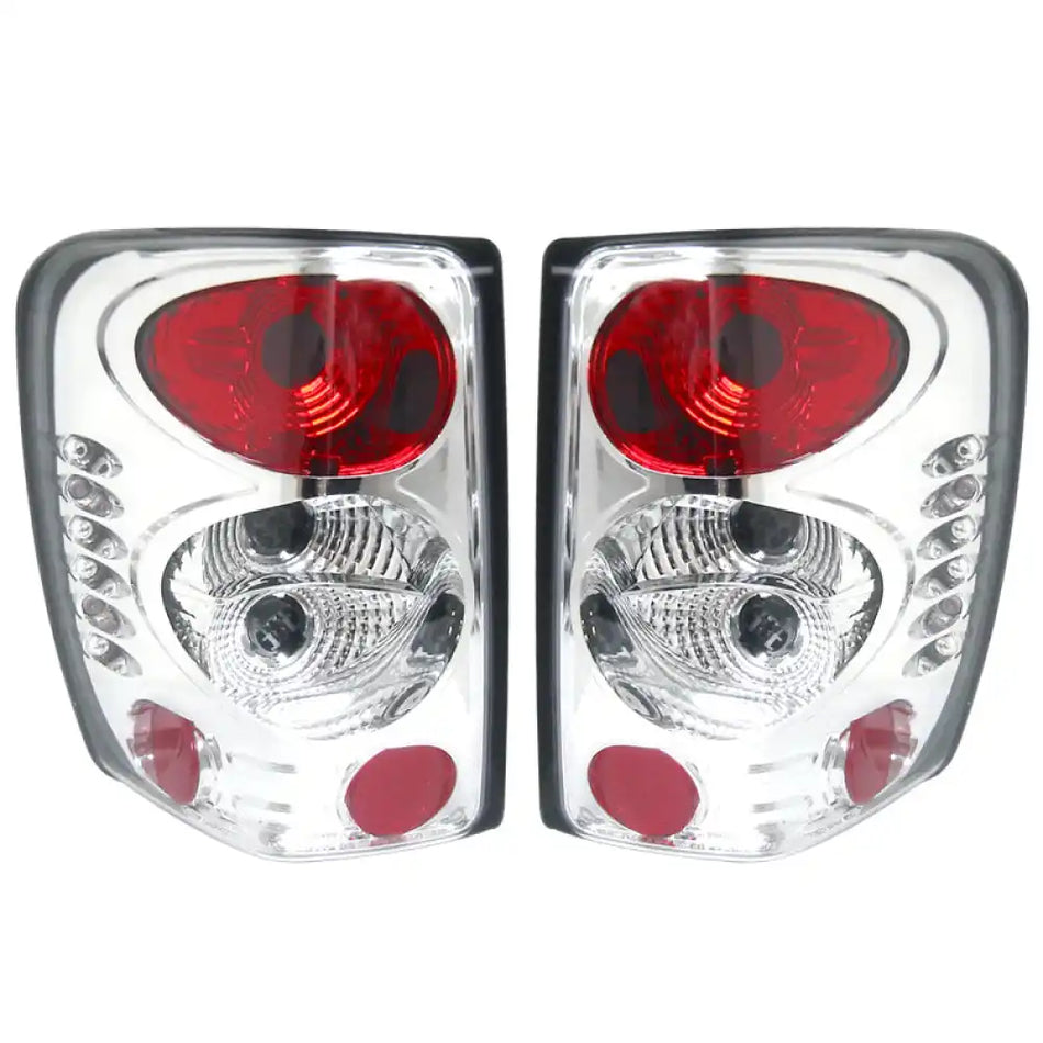 Fits 99-04 Jeep Grand Cherokee Altezza Tail Lights Chrome