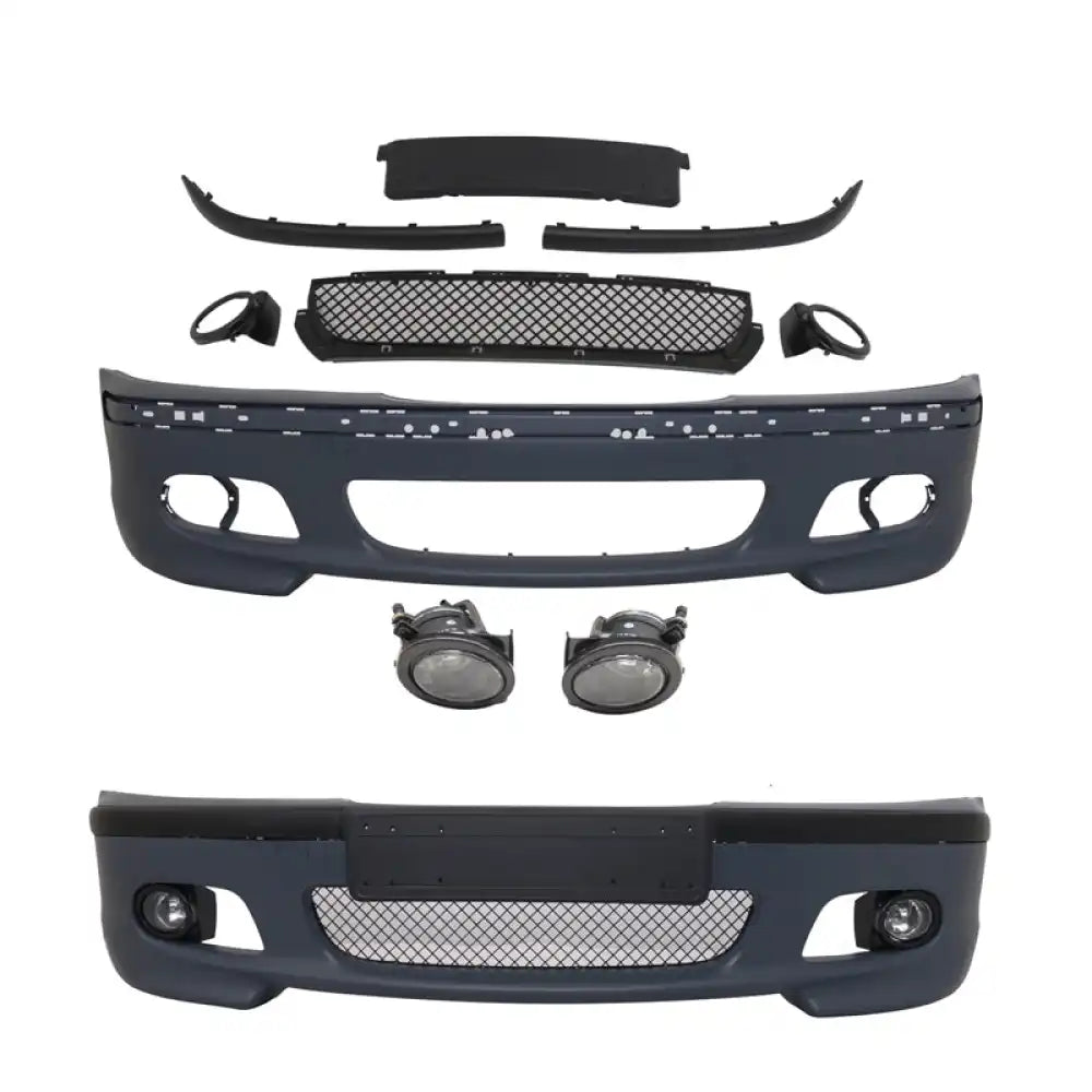 Fits 99-05 BMW E46 M Tech Msport Front Bumper PP + Fog Lights