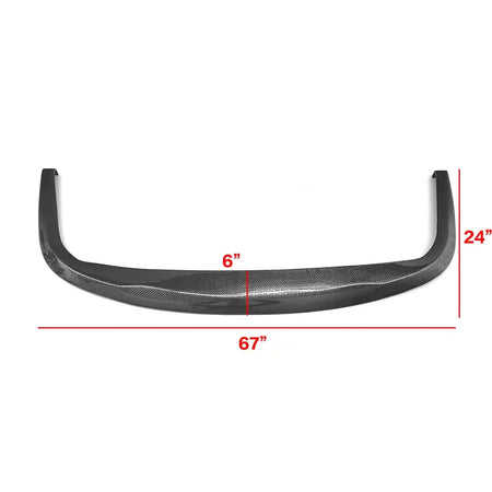 Fits Universal 1PC CS STI Style Carbon Fiber Black Front Bumper Lip