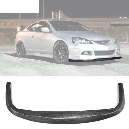 Fits Universal 1PC CS STI Style Carbon Fiber Black Front Bumper Lip
