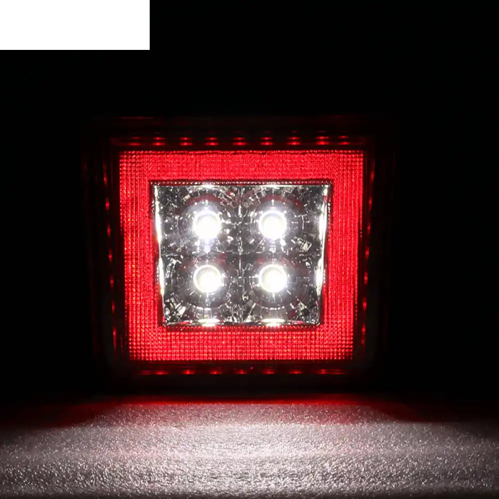Universa Square Red LED Rear Tail Third 3RD Brake Lights