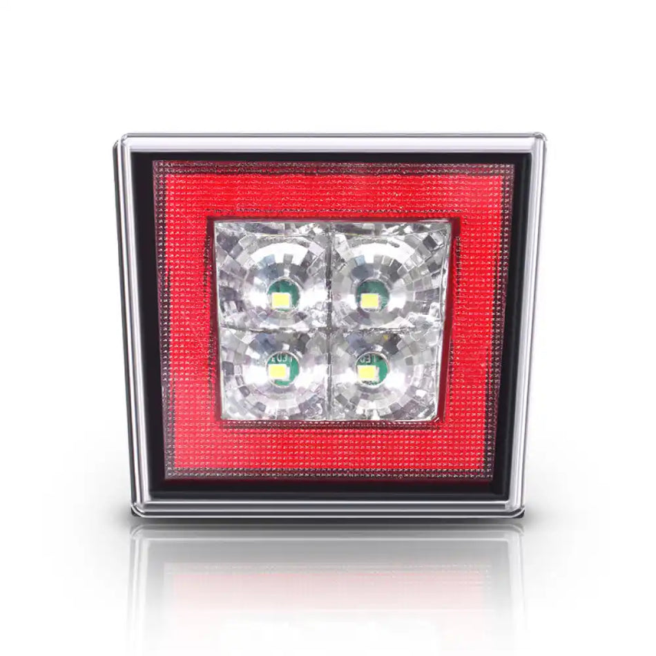 Universa Square Red LED Rear Tail Third 3RD Brake Lights