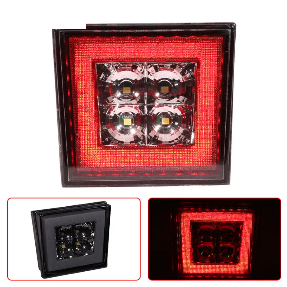 Universa Square Smoke LED Rear Tail Third 3RD Brake Lights